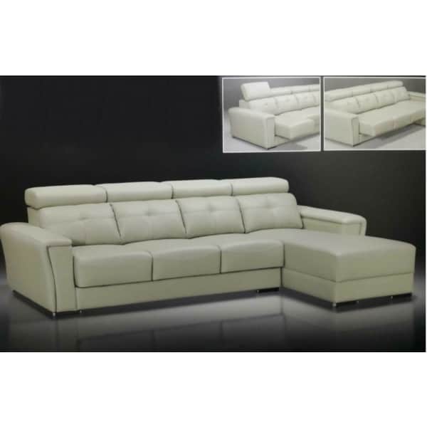 巴頓 牛皮沙發 活動式頭枕設計 座位滑動加深設計