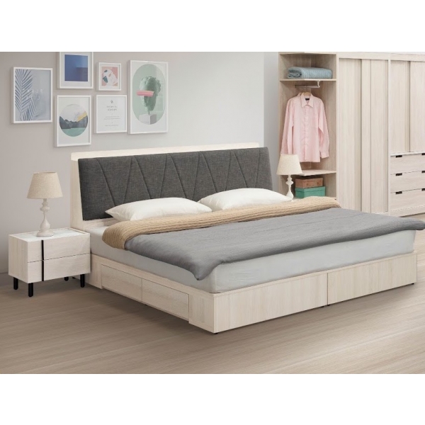 安卡拉床頭箱 5尺6尺 插座設計 床頭枕設計