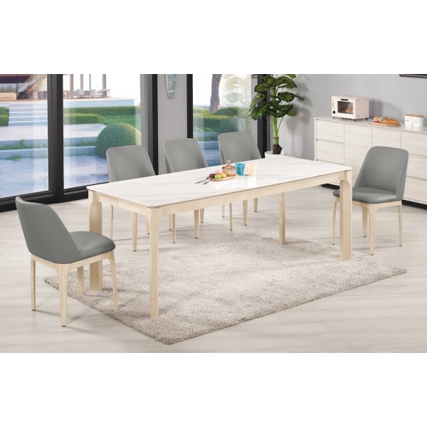 米賽爾6.6尺岩板餐桌 麥特餐椅