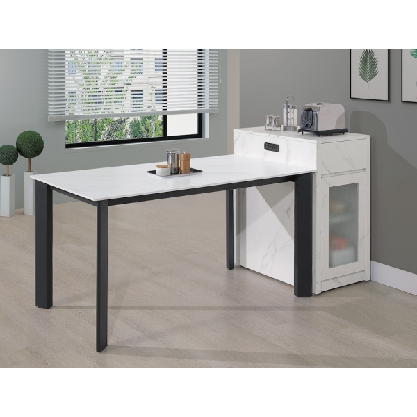 卡洛那1.5x2.7尺白石紋桌邊櫃