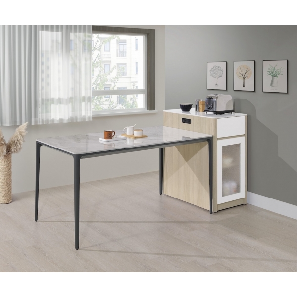 黛娜1.5x2.7尺岩板桌邊櫃