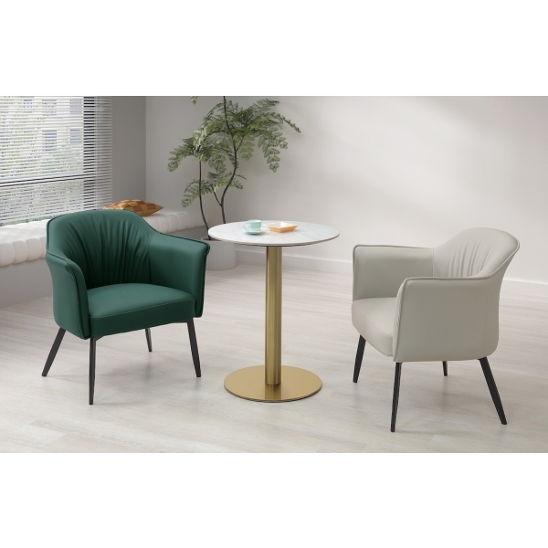 菲比2尺岩板洽談桌 菲比休閒椅