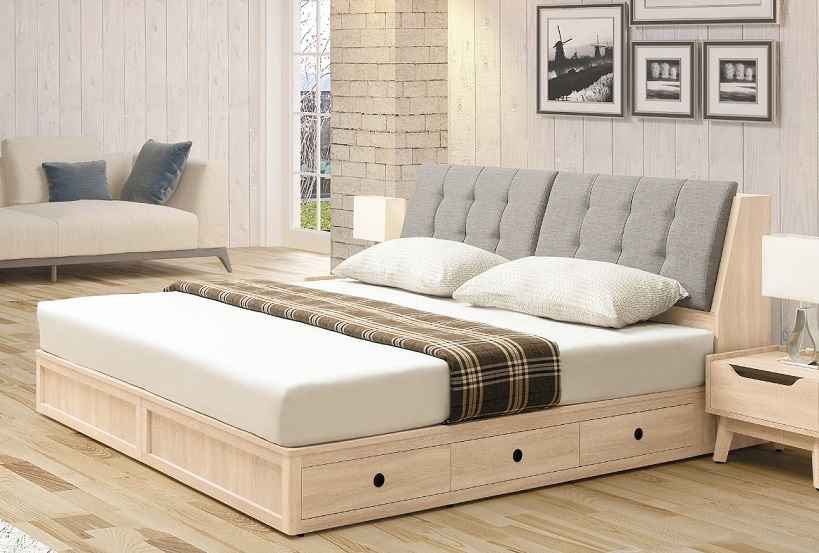 奧斯陸床頭箱 3.5尺5尺6尺 床頭枕設計