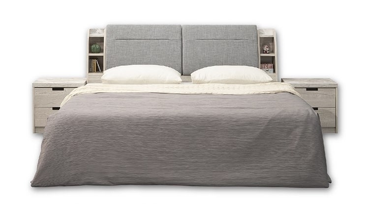 喬娜床頭箱 5尺6尺 插座設計 床頭枕設計