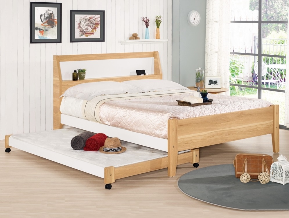 卡爾5尺雙人床 子母床 插座設計