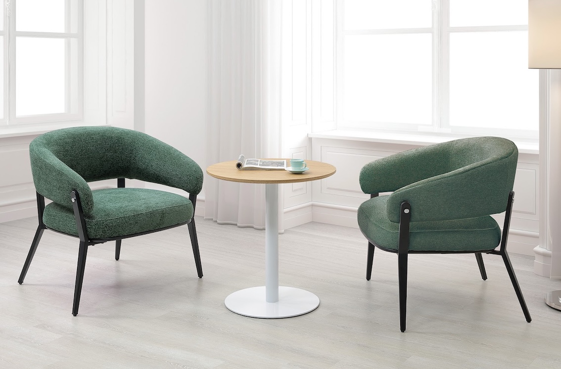 尚恩2尺木紋洽談桌 尚恩休閒椅