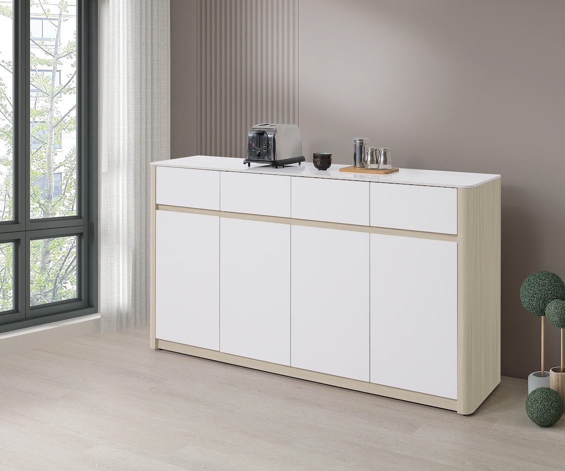 黛娜5.3尺岩板收納櫃下座