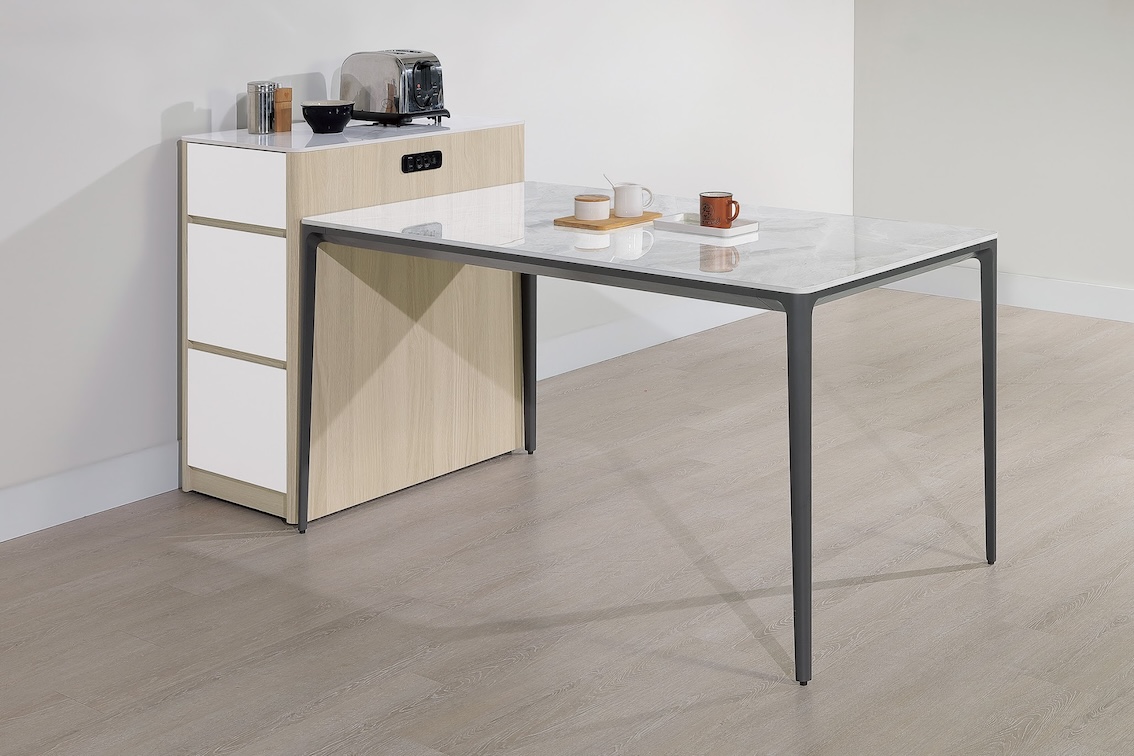 黛娜1.5x2.7尺岩板桌邊櫃