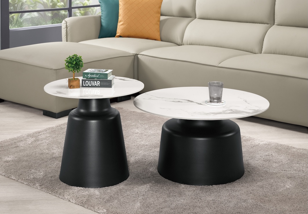 尤尼斯組合岩板茶几