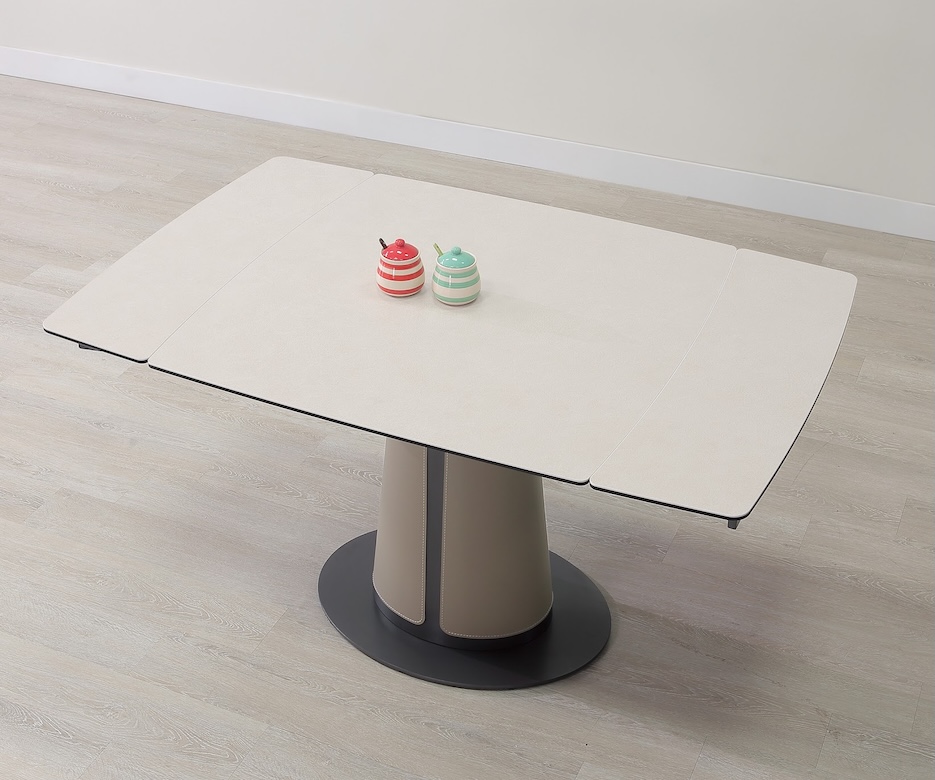 洛伊4.7尺複合陶板伸縮餐桌 洛伊餐椅