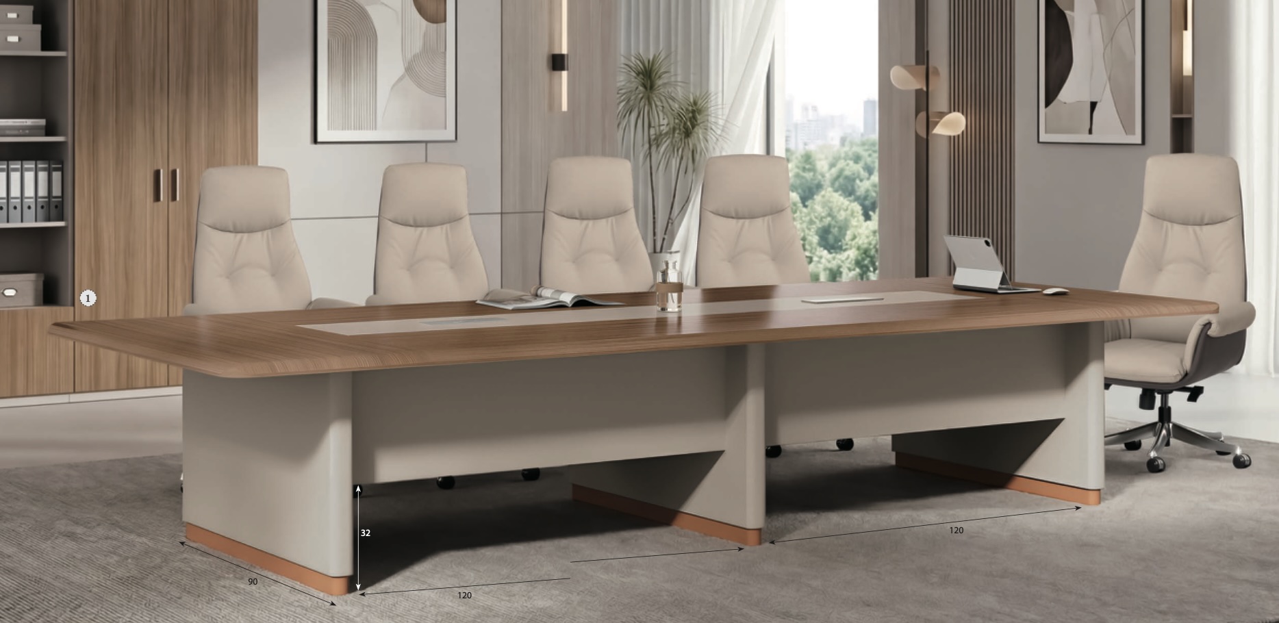 柏莉娜10.6尺會議桌