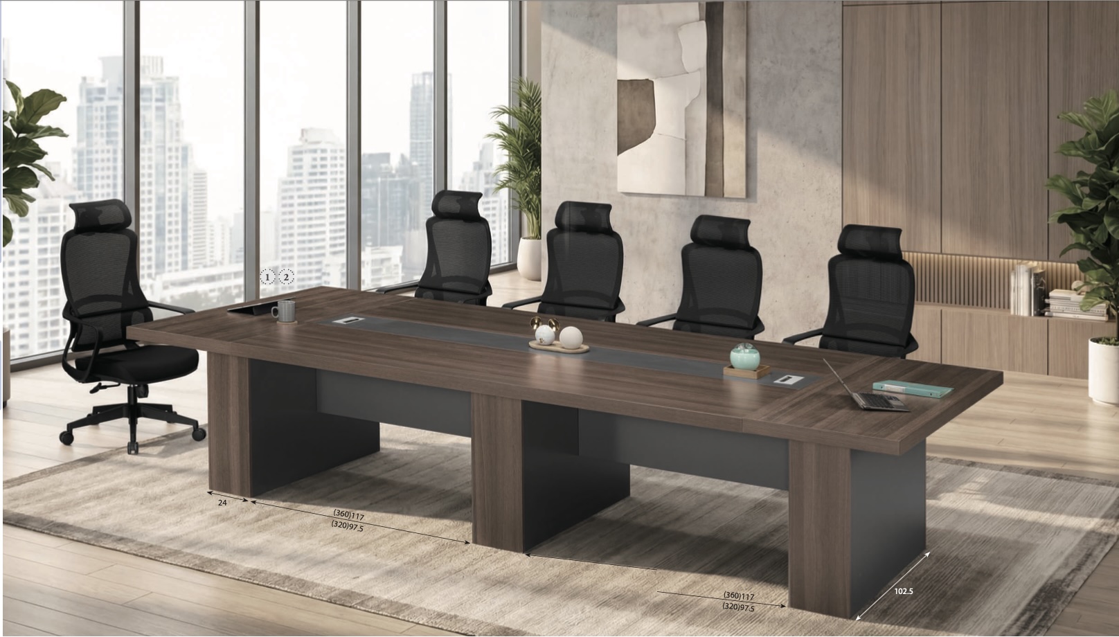 雷克斯12尺會議桌