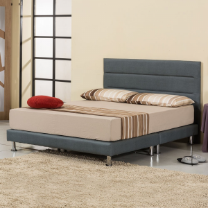 哥本哈根實木布面床頭片淺胡桃色 5尺6尺 床頭枕設計