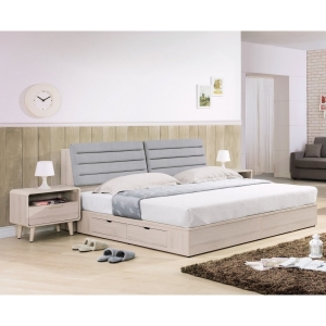 納維斯床頭箱 5尺6尺 床頭枕設計