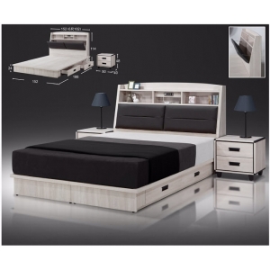 卡蜜拉床頭箱 5尺6尺 插座設計 床頭枕設計