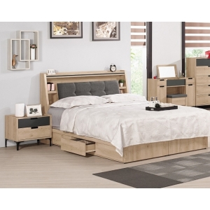 布拉格床頭箱 3.5尺5尺6尺 床頭枕設計 插座設計