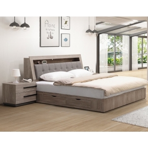 斯麥格床頭箱 5尺 床頭枕設計