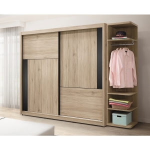 瑪爾斯5.3尺組合式衣櫃 1.35尺2.7尺 上櫃設計 多尺寸設計