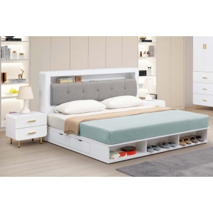 安卡拉床頭箱 5尺6尺 插座設計 床頭枕設計