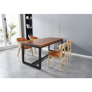 絲帕4.3尺A級松木實木餐桌 布蘭登栓木餐椅